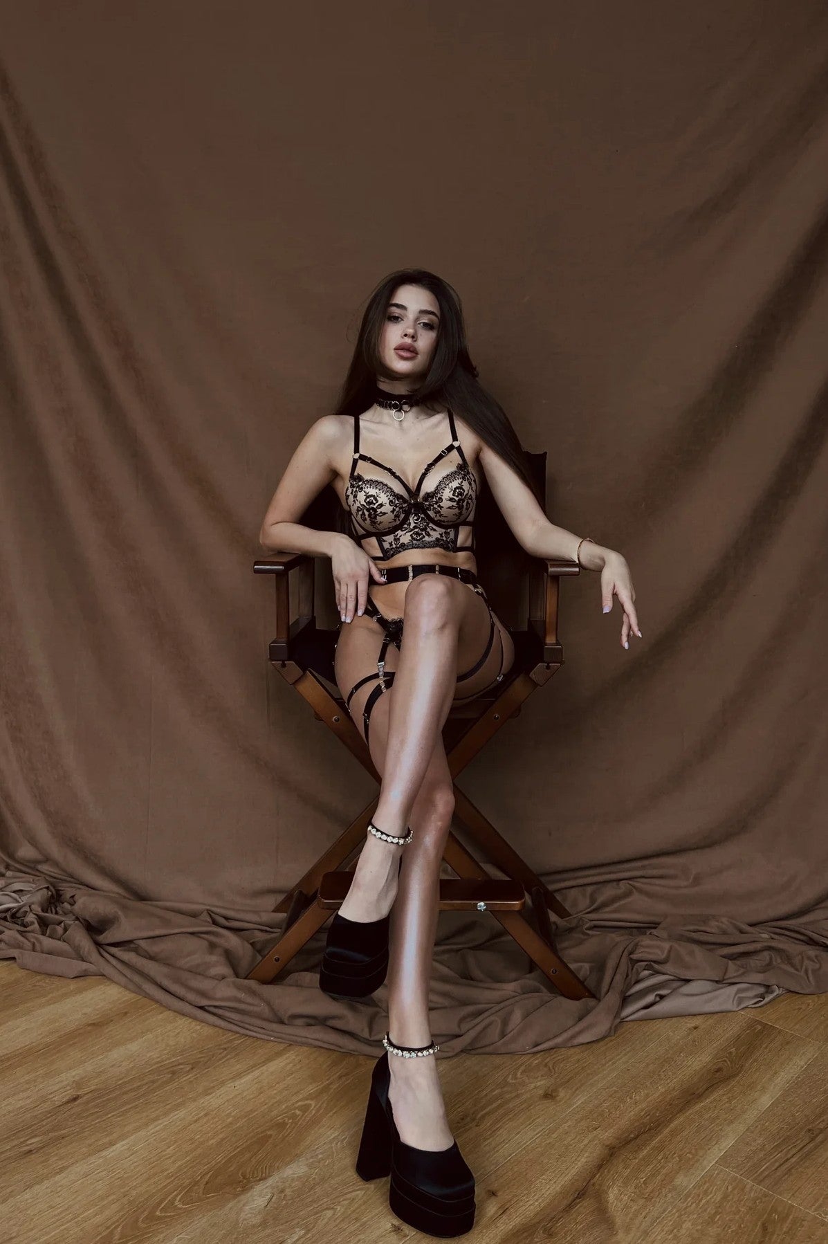 Bekki String black-creme